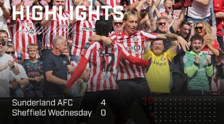 Mayenda At The Double | Sunderland AFC 4 - 0 Sheffield Wednesday | EFL Championship Highlights