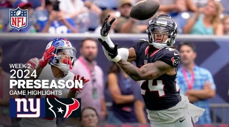 New York Giants vs. Houston Texans Highlights | 2024 Preseason Week 2