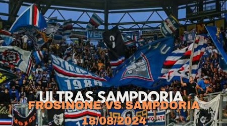 Ultras Samp in transferta contro Frosinone | Frosinone - Sampdoria | Serie B , 18/08/2024