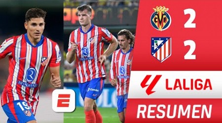 ATLÉTICO DE MADRID empató 2-2 con VILLARREAL en partidazo con debut de JULIÁN ÁLVAREZ | La Liga