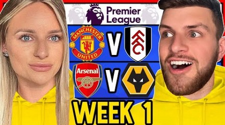 PREMIER LEAGUE PREDICTIONS WEEK 1