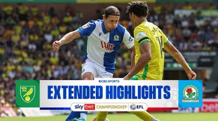 Norwich City vs. Blackburn Rovers: Extended Highlights | EFL Championship | CBS Sports Golazo