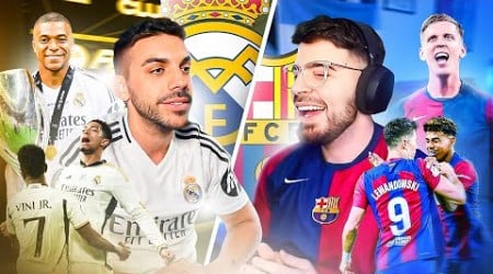 ¿QUÉ PLANTILLA ES MEJOR? REAL MADRID vs BARCELONA 24/25 - DjMaRiiO vs LA COBRA