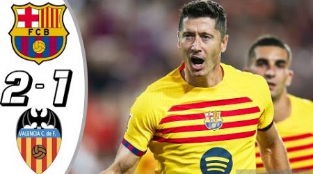 Barcelona vs Valencia 2-1 - All Goals &amp; Highlights - 2024