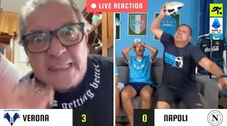 VERONA-NAPOLI 3-0 LIVE REACTION | &quot;