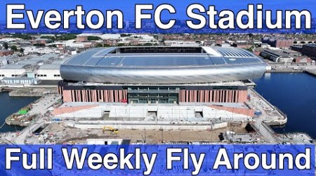 NEW Everton FC Stadium at Bramley Moore Dock. A Full FlyAround!