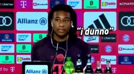 Olise&#39;s first interview at Bayern is so funny...