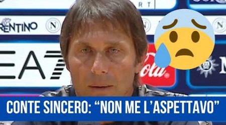 Conte: “Vi dico una cosa sinceramente, non me l’aspettavo” 