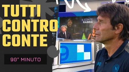 Tutti contro Conte a 90° Minuto: &quot;Ha sbagliato tutto&quot; | Post Verona Napoli 3 - 0