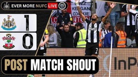 NUFC LIVE PREMIER LEAGUE MATCH REACTION | Newcastle United 1-0 Southampton