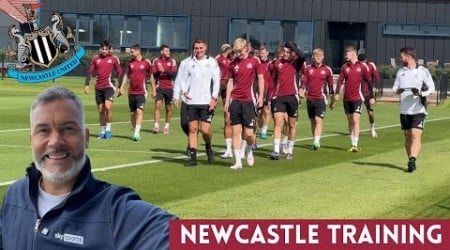 BEHIND THE SCENES at Newcastle United’s training session today! (followed by team BBQ 