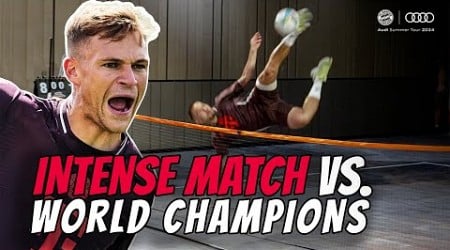 Crazy trick shots against the world champions! - The ultimate Jogku/soccer tennis battle 