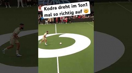 Kodra wurde im 1on1 von der Leine gelassen 