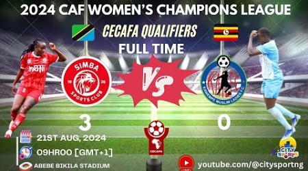 Simba Queens vs Kawempe Muslim FC Live | CAF Women&#39;s Champions League - CECAFA Qualifier 2024 