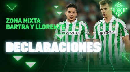 Zona Mixta de Bartra y Llorente tras el #RealBetisGirona 