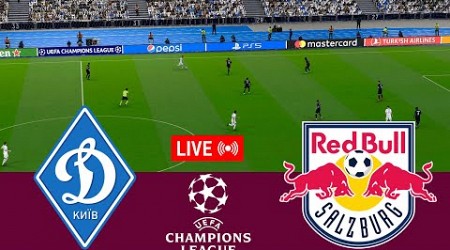 [LIVE] Dynamo Kyiv vs FC Salzburg. UEFA Champions League 24/25 Full Match - VideoGame Simulation