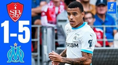 Brest Marseille 1-5 Le Résumé, Ligue 1 2024/25, om brest