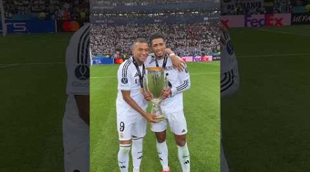 Mbappé Wins First European Trophy in Madrid Debut #realmadrid #mbappe #football