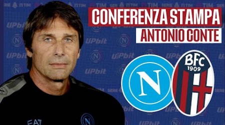 CONTE in conferenza stampa per Napoli-Bologna 