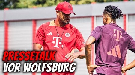 „Wir wollen jedes Spiel gewinnen&quot; | Pressetalk vor VfL Wolfsburg - FC Bayern | 1. Spieltag