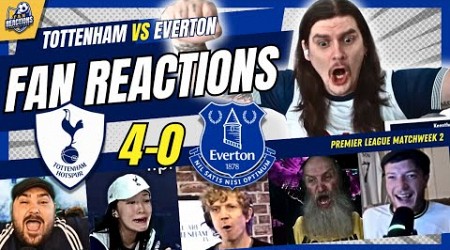 TOTTENHAM FANS REACTION TO TOTTENHAM 4-0 EVERTON | 24/25 PREMIER LEAGUE