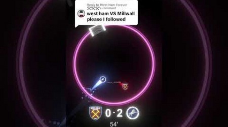 Can you predict the Final Score?Follow for More #shorts #westham #millwall #2dsimulation