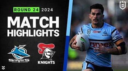 NRL 2024 | Sharks v Knights | Match Highlights