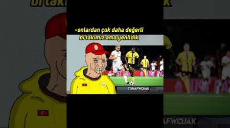 Galatasaray Şampiyonlar Ligi Ön Eleme Maçında Yenildi #wojak #shorts