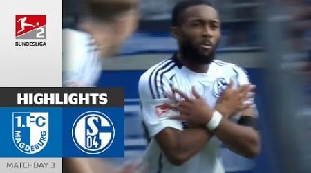 Hard Fight Ends in Four Goals | 1.FC Magdeburg - FC Schalke 04 2-2 | Highlights | MD 3 -Bundesliga 2