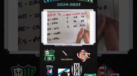 Pronostico Serie B! #sassuolo#cesena#mantova#palermo#sampdoria#pisa#cremonese#serieb#calcio#perte