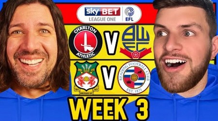 LEAGUE 1 WEEK 3 PREDICTIONS