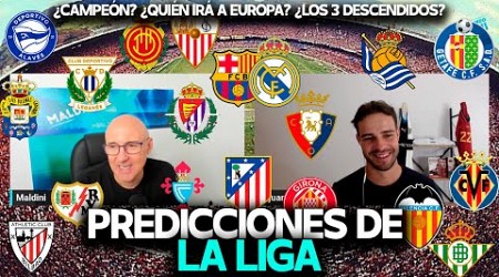 MALDINI PREDICE COMO QUEDARÁN LOS 20 EQUIPOS DE LA LIGA EN LA CLASIFICACIÓN. OJO A LAS SORPRESAS!