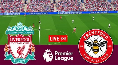 [LIVE] Liverpool vs Brentford Premier League 24/25 Full Match - Video Game Simulation