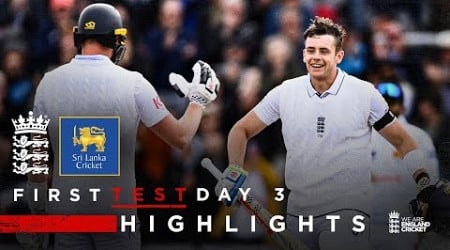 Jamie Smith Hits Maiden Century! | Highlights - England v Sri Lanka Day 3 | Rothesay Test 2024