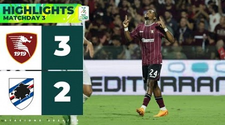 Salernitana-Sampdoria 3-2 | HIGHLIGHTS Serie BKT | Un’altra rimonta all’Arechi per la Salernitana