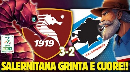 SALERNITANA - SAMPDORIA 3-2 | SERIE B | SAMP PIRLO A RISCHIO? SALERNITANA GRINTA E CUORE!