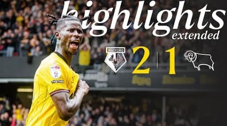 Watford 2-1 Derby County | Extended Highlights 