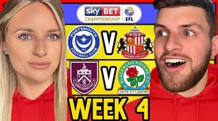 CHAMPIONSHIP PREDICTIONS WEEK 4