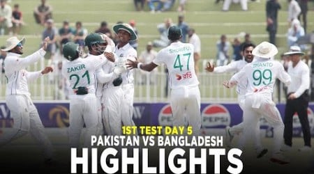 Full Highlights | Pakistan vs Bangladesh | 1st Test Day 5, 2024 | PCB | M8A1K