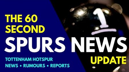 THE 60 SECOND SPURS NEWS UPDATE: Carabao Cup Draw, Europa League, Transfer Window &quot;Opportunities&quot;