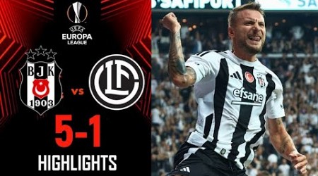 Beşiktaş - FC Lugano 5-1 Maç özeti UEFA Europa League, Playoff | besiktas vs lugano