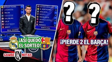 OFICIAL: ¡Así quedó EL SORTEO de LA CHAMPIONS!¿Barcelona y Madrid a SUFRIR? |¡BARÇA PIERDE 2 cracks!