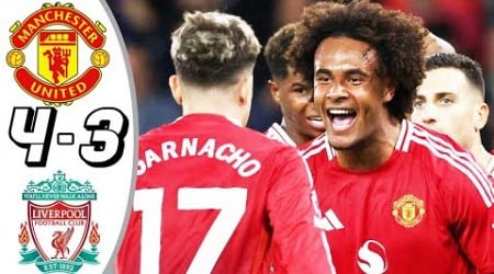 Manchester United vs Liverpool 4-3- All Goals &amp; Highlights - 2024