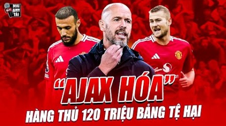 HÀNG THỦ 120 TRIỆU BẢNG TỆ HẠI CỦA MAN UTD: TEN HAG BỊ CHỈ TRÍCH VÌ KẾ HOẠCH “AJAX HÓA”