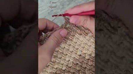 Celtic Weave Crochet Stitch #viral #crochettutorial #diy #knittingstitches #crocheting