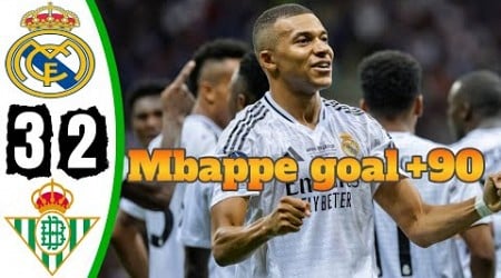 Mbappe 2 Goals - Real Madrid vs Real Betis 3-2 - All Goals &amp; Highlights - 2024