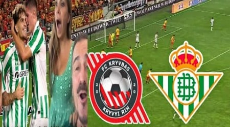 Resumen Real Betis vs FC Kryvbas (29/08/2024) UEFA Europa Conference LeagueMEJORES MOMENTOS