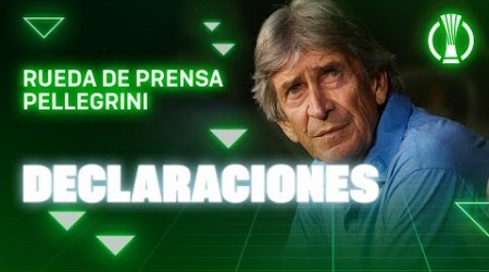 Rueda de prensa de Manuel Pellegrini tras el #RealBetisFCKryvbas 