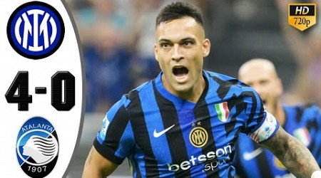 Inter Milan vs Atalanta 4-0 All Goals &amp; Highlights 2024 HD