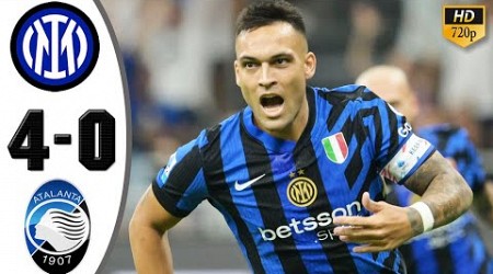 Inter Milan vs Atalanta 4-0 All Goals &amp; Highlights 2024 HD